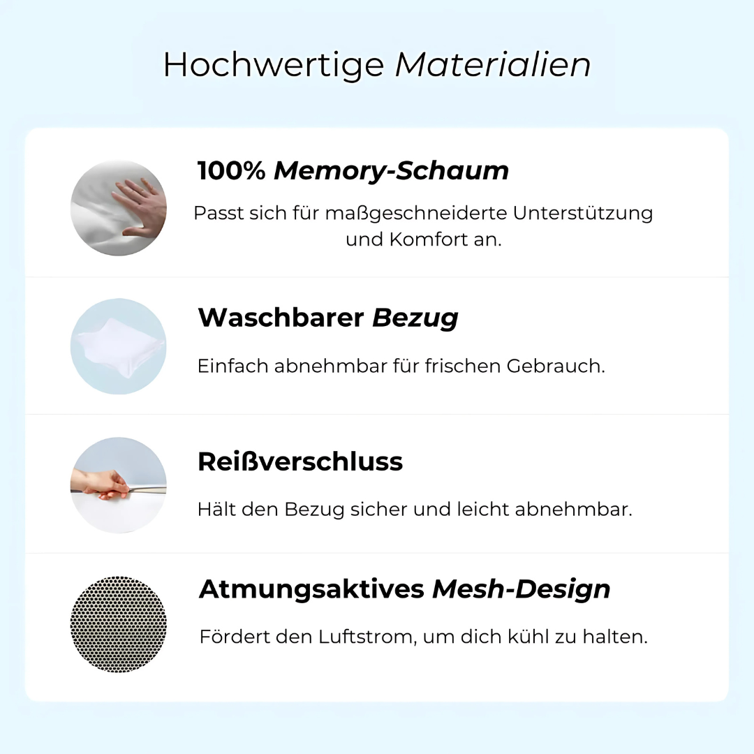 Ergonomisches Nackenkissen