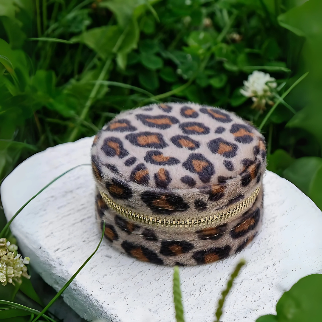 Reise-Schmuckschatulle Leopardenmuster