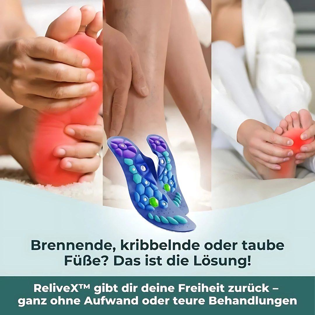 Wohltuende Sohlen mit Magnetpunkten