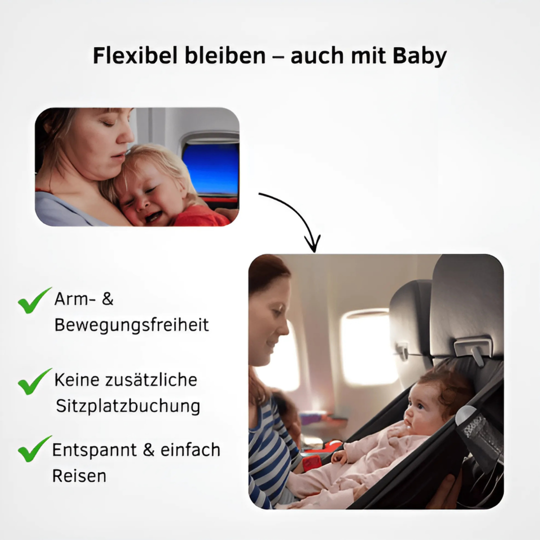 Tragbare Kinder-Fußstütze fürs Flugzeug