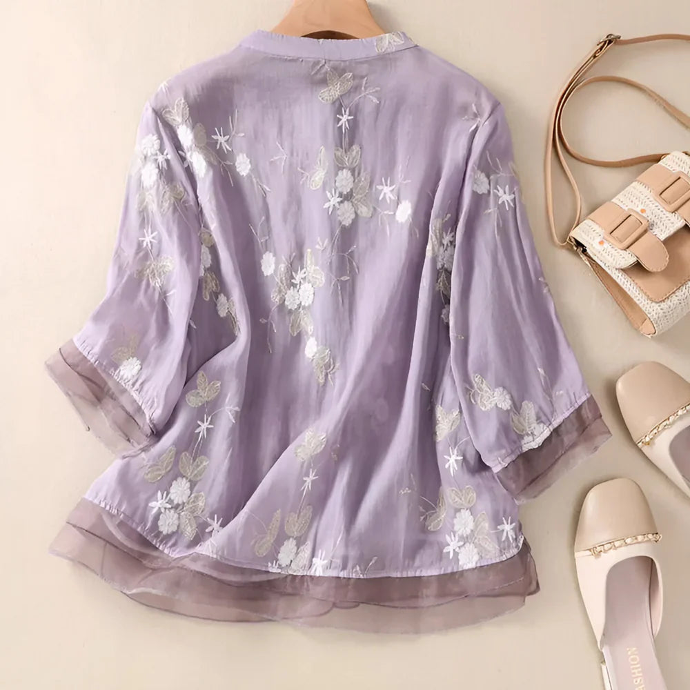 Bestickte Bluse