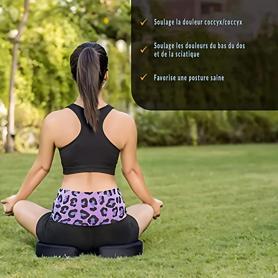 Ergonomisches Kissen mit Formgedächtnis für Sitz und Steißbein