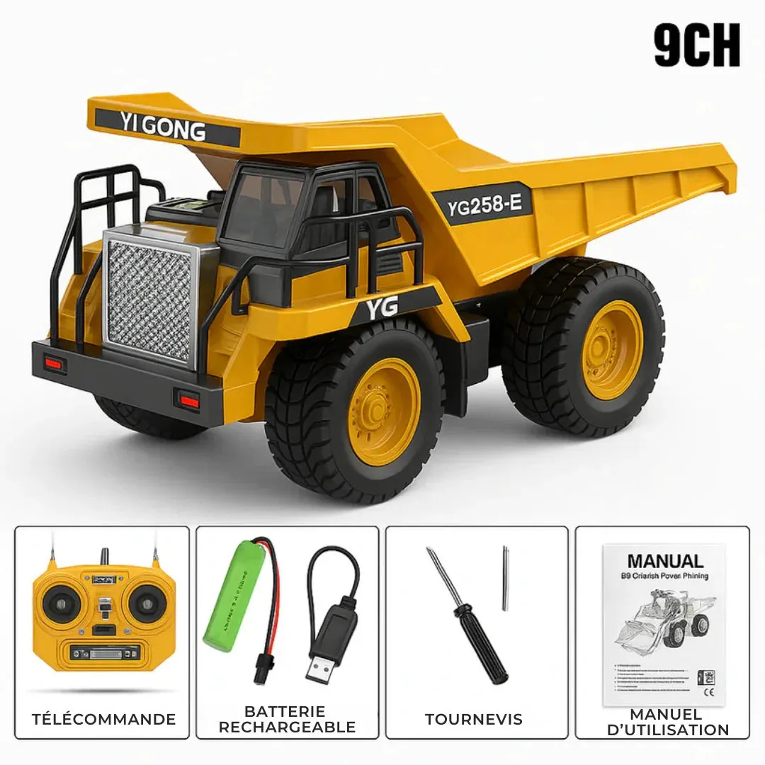 Realistische ferngesteuerte Baumaschine