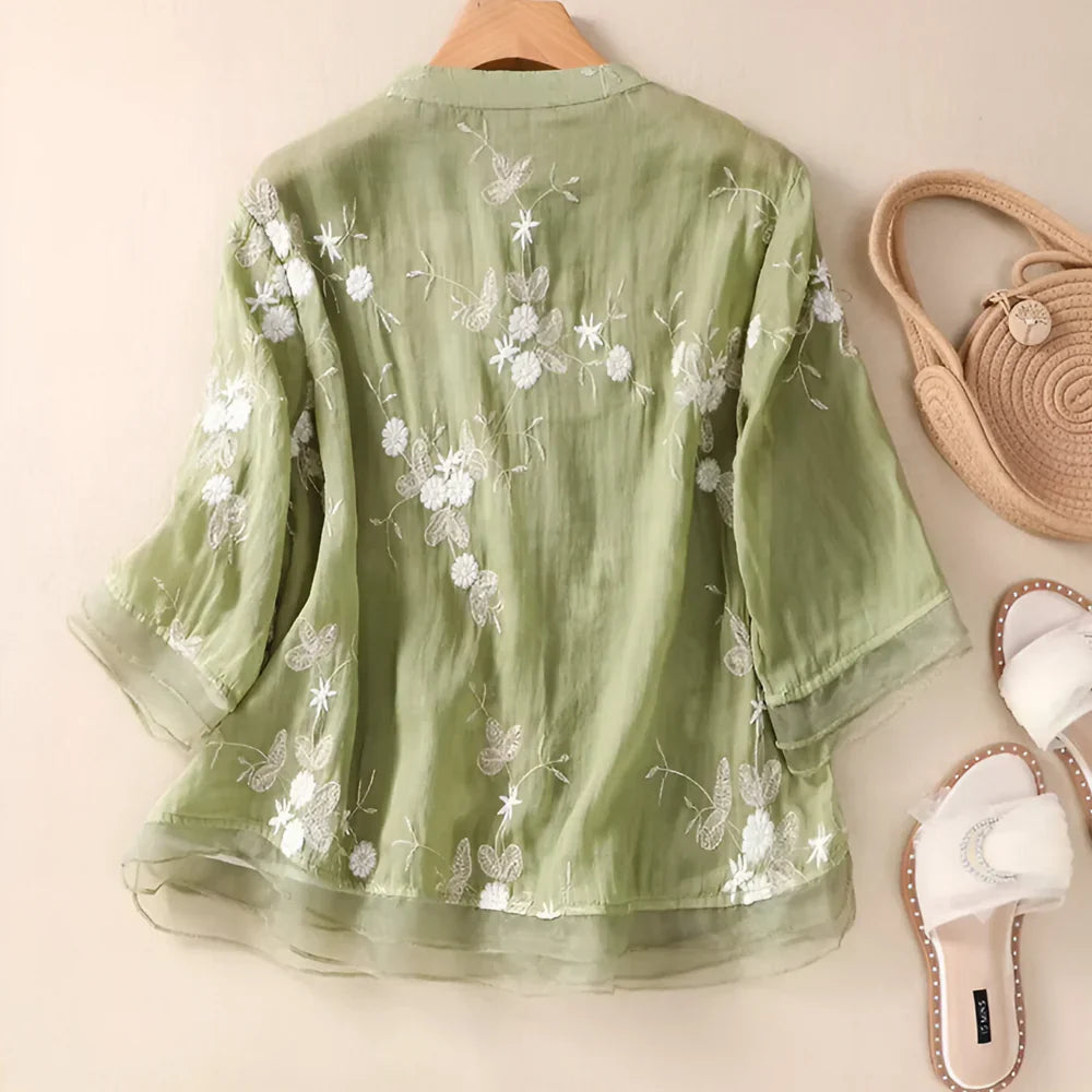 Bestickte Bluse