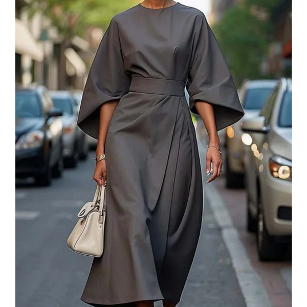 Louise - Elegantes Kleid mit Lanternenärmeln