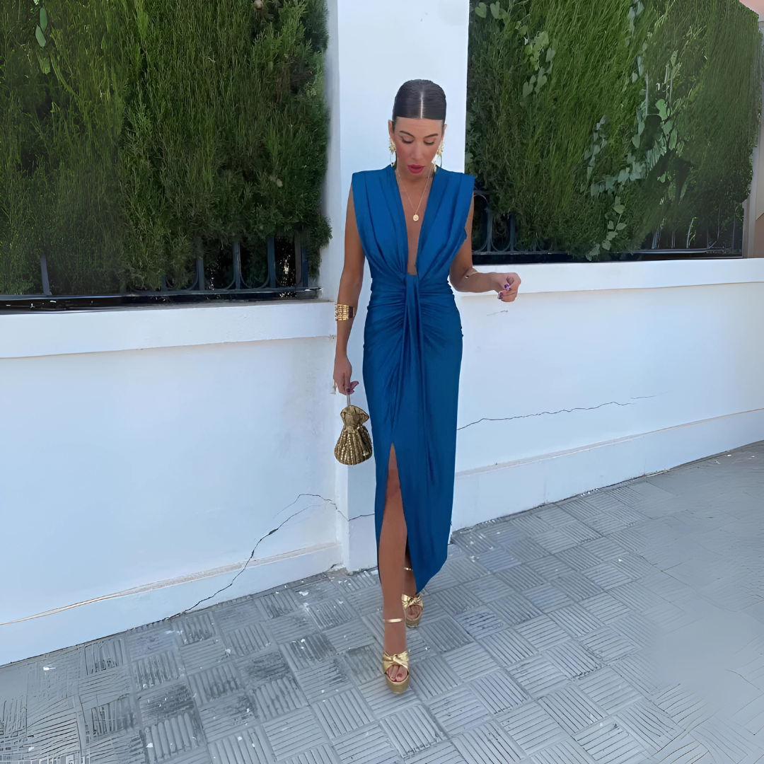 Elegantes Drapiertes Kleid