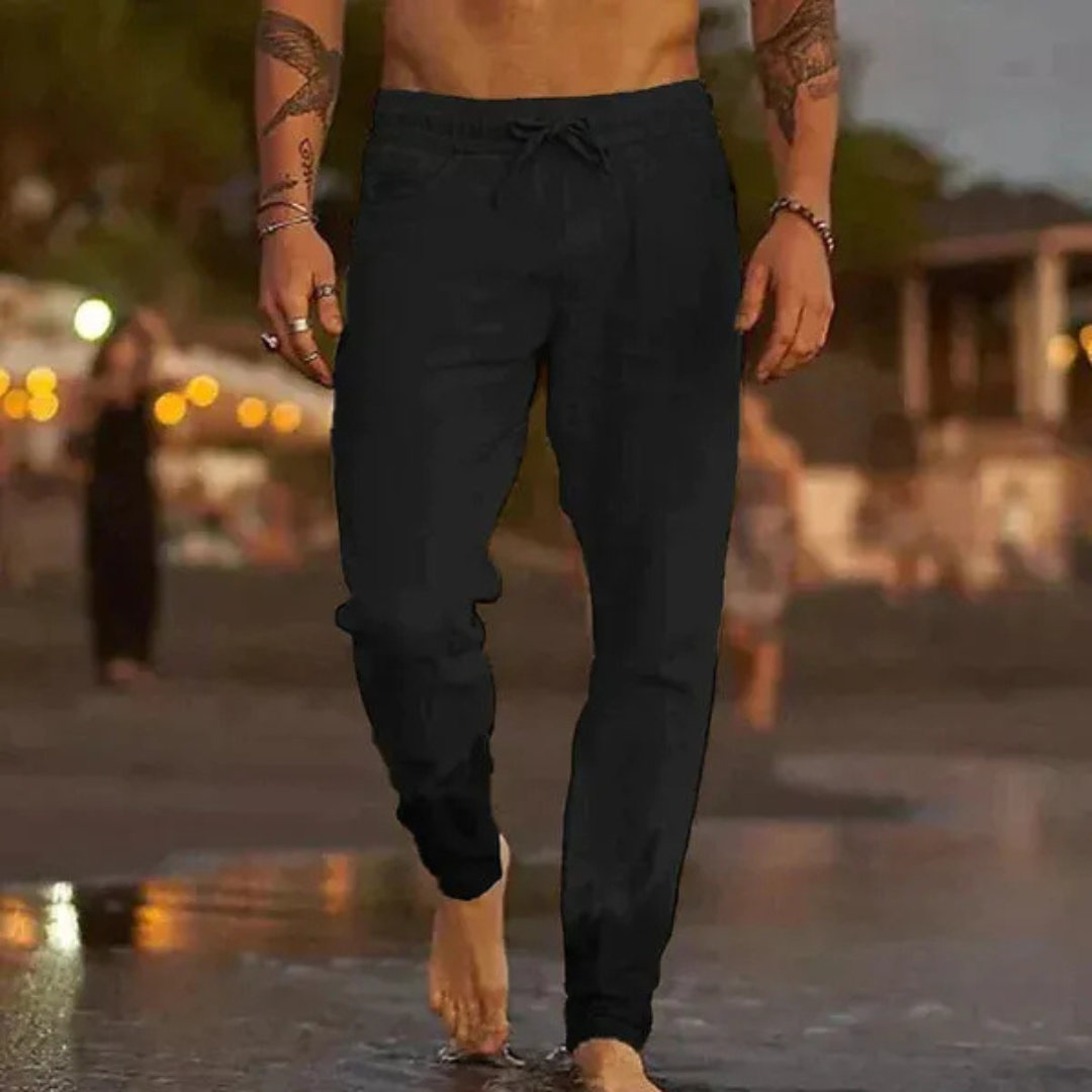 Strandhose aus Leinen