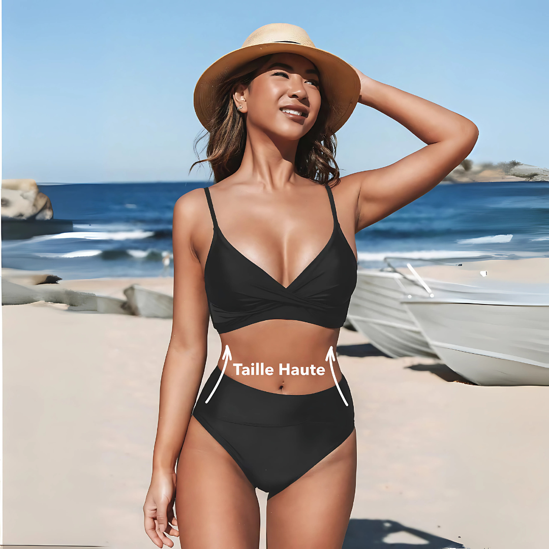Hochgeschnittener Eukalyptus-Bikini