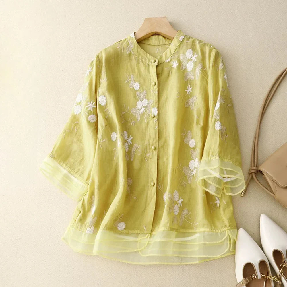 Bestickte Bluse