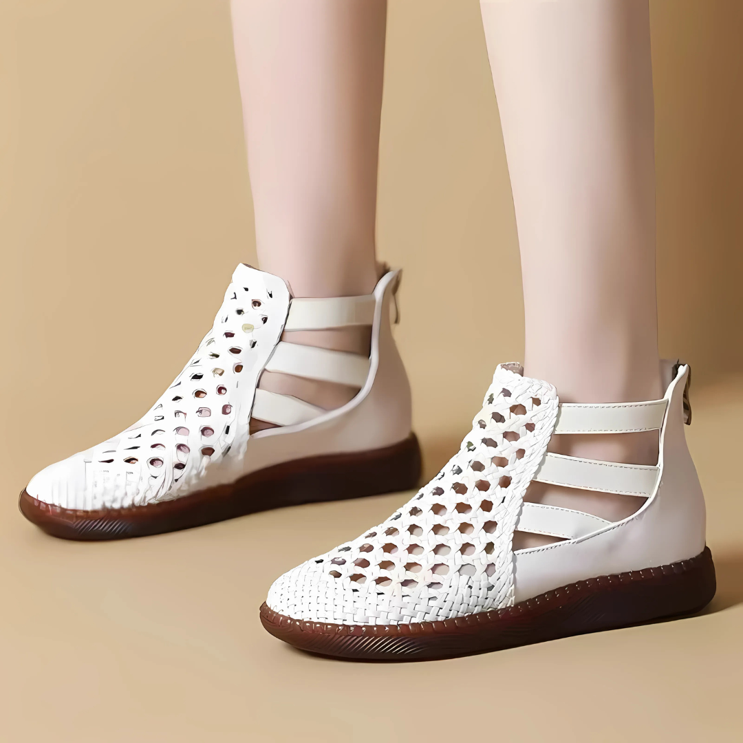Bequeme Sandaletten aus echtem Leder