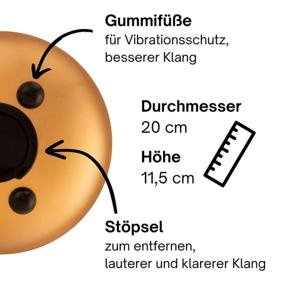 Zungentrommel aus Stahl - Handgefertigt in C-Dur