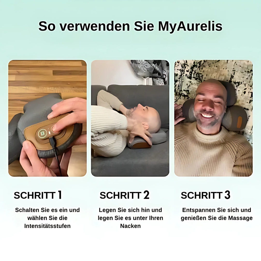 Ergonomisches Nackenkissen mit Wärmefunktion
