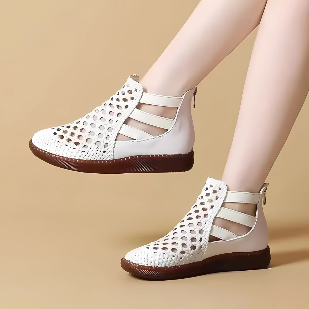 Bequeme Sandaletten aus echtem Leder