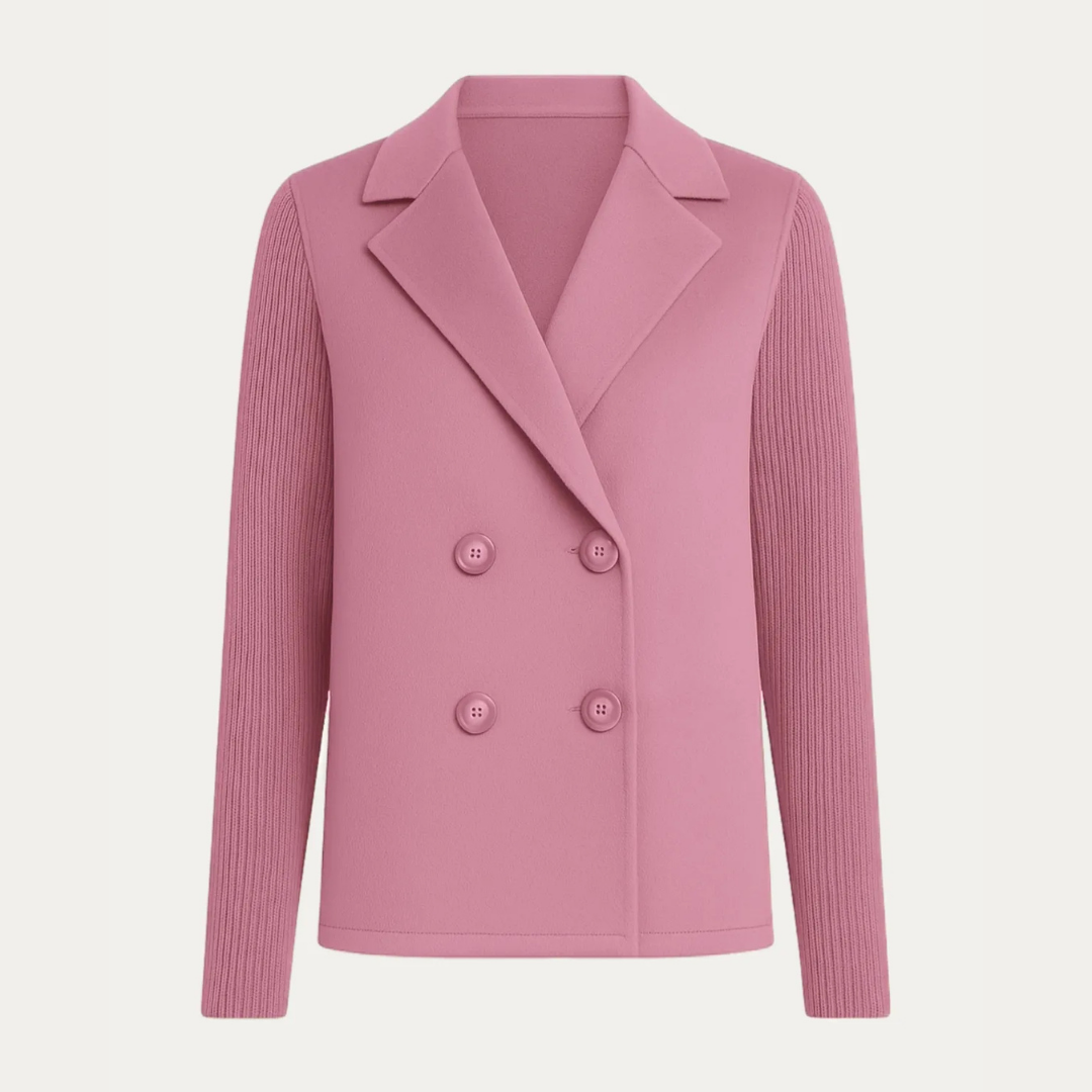 Eleganter Blazer mit gestrickten Ärmeln