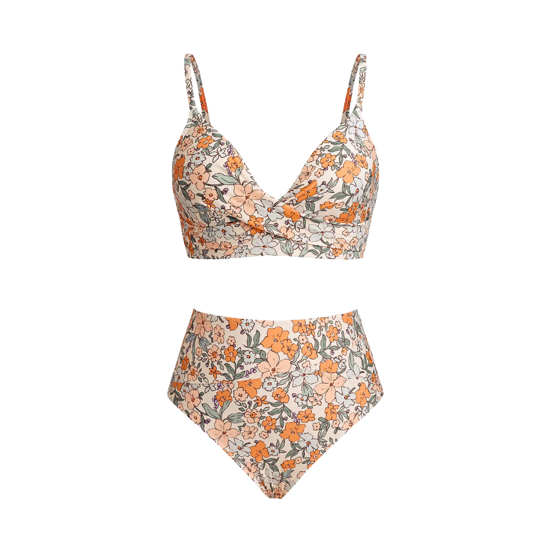 Hochgeschnittener Eukalyptus-Bikini