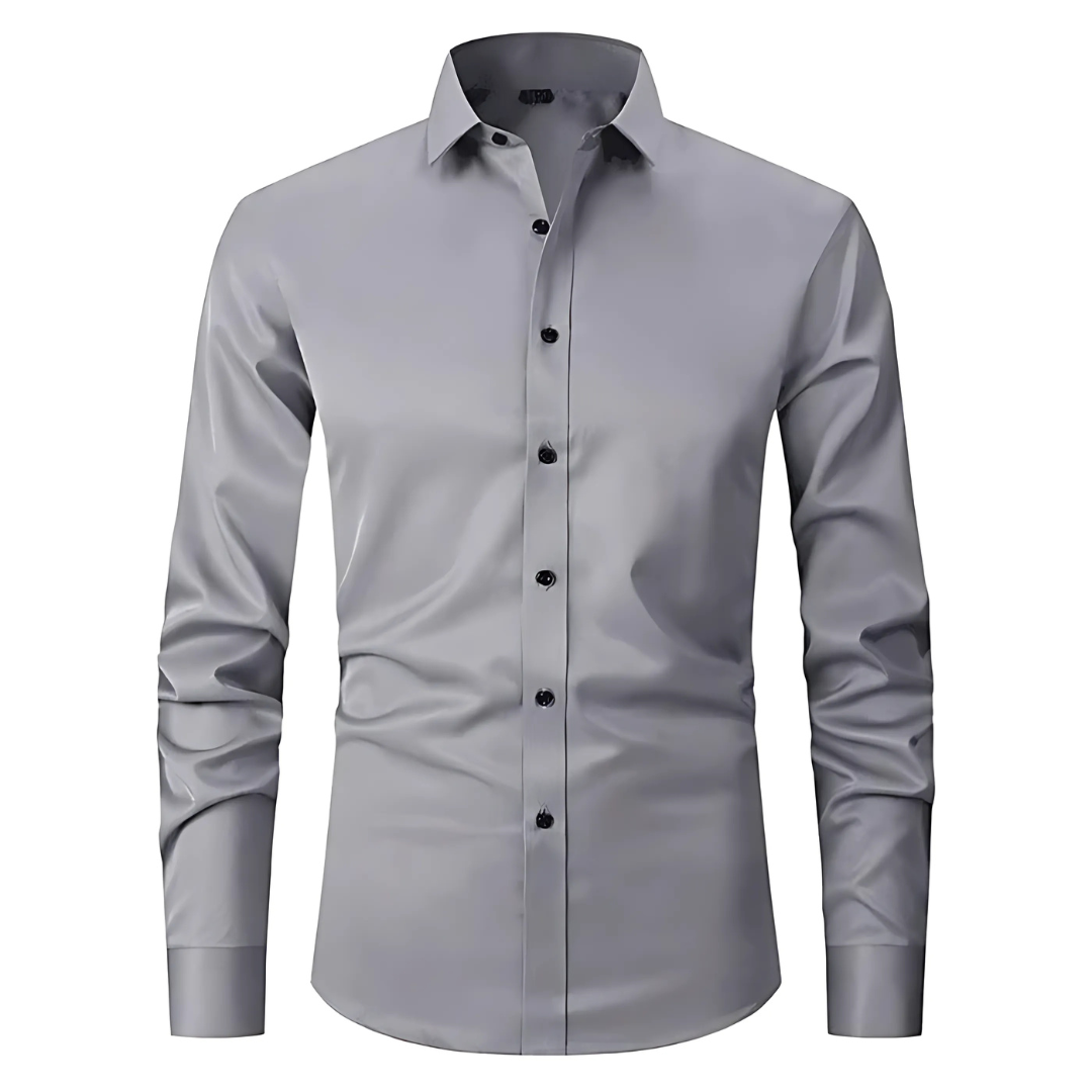 Atmungsaktives und knitterfreies Slim Fit Herrenhemd