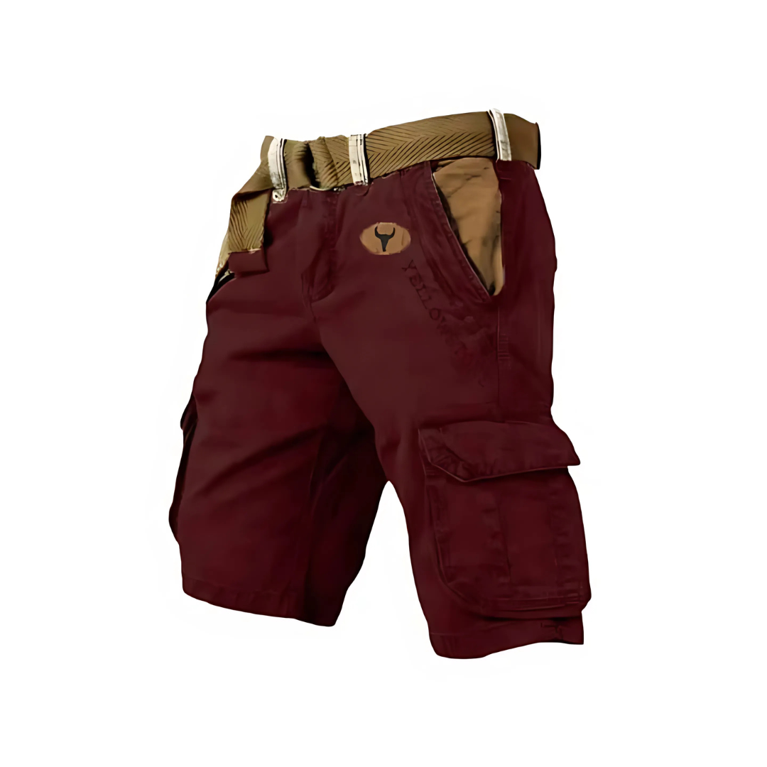 Herren Cargo-Shorts mit 6 Taschen - Robuste Freizeithose