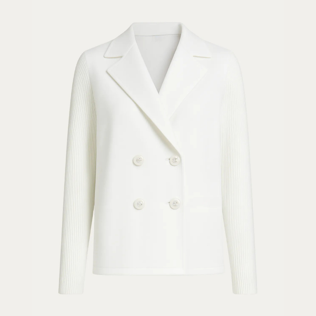 Eleganter Blazer mit gestrickten Ärmeln