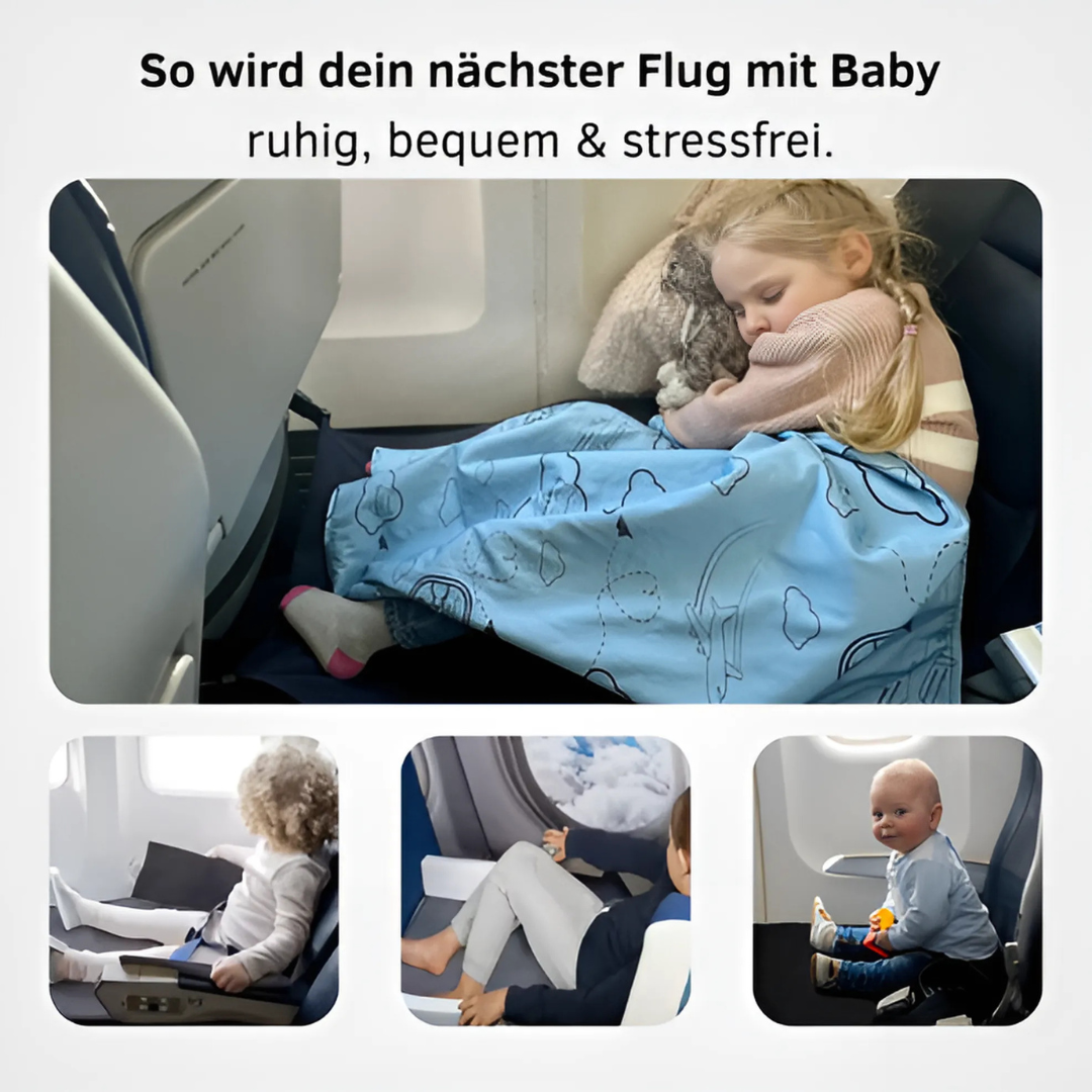 Tragbare Kinder-Fußstütze fürs Flugzeug