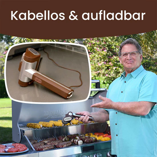 Kabelloser elektrischer Grillreiniger ohne Borsten