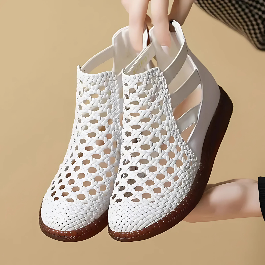 Bequeme Sandaletten aus echtem Leder