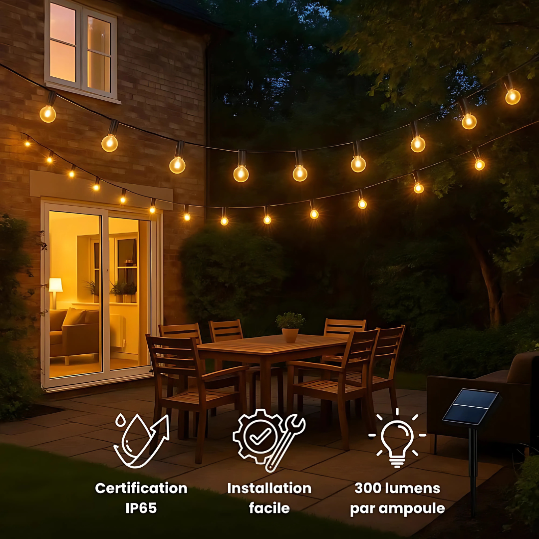 Solar-LED-Lichterkette für den Außenbereich