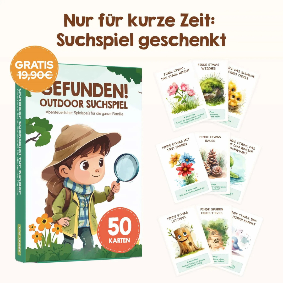Abenteuer-Mikroskop für Kinder mit Lernkarten