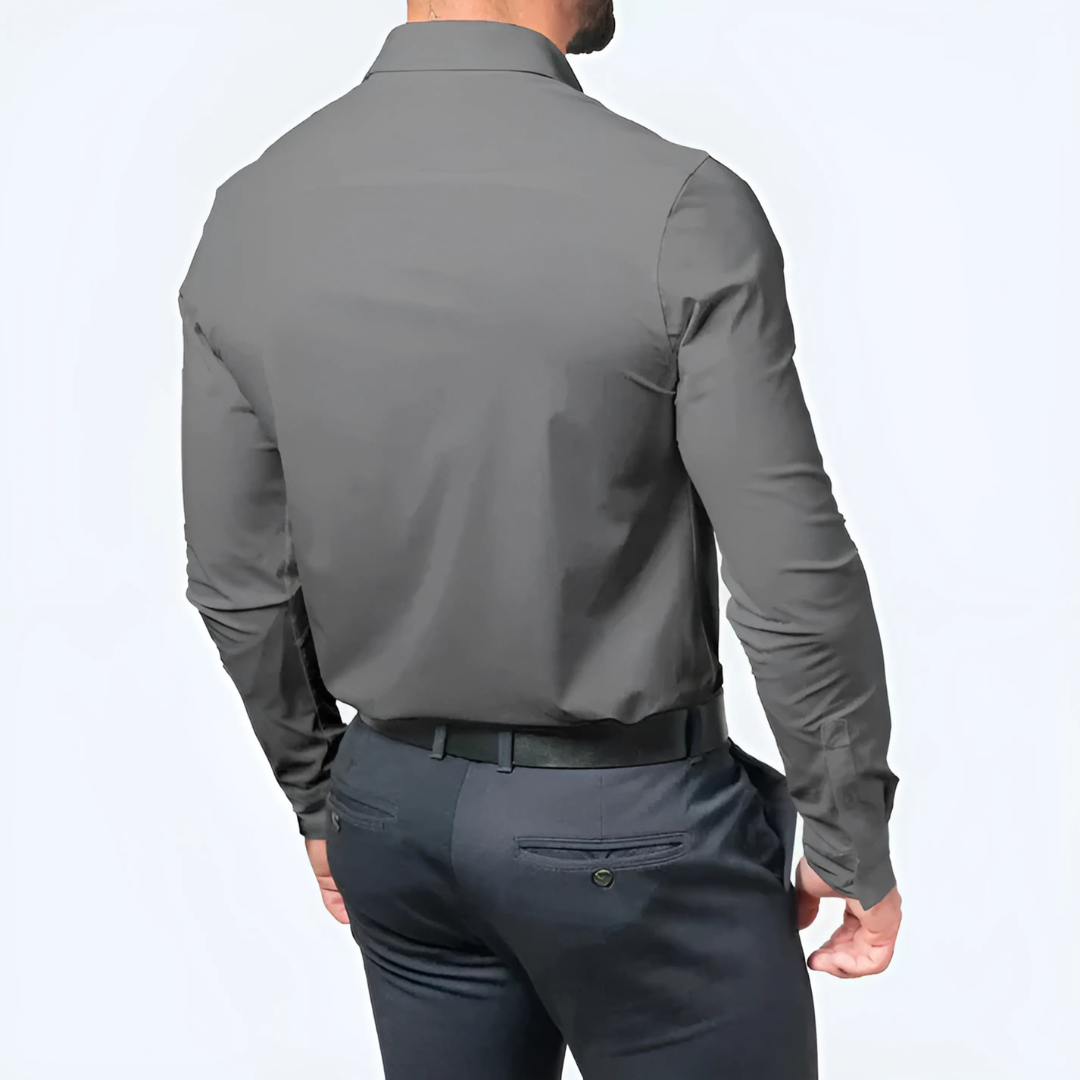 Herrenhemd Knitterfrei Schlanker Schnitt Komfort Stretch