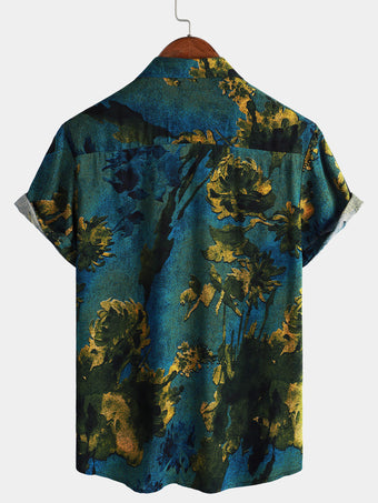 Hemd mit exotischen Motiven - Leichtigkeit & Sommerstyle