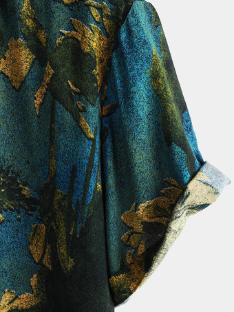 Hemd mit exotischen Motiven - Leichtigkeit & Sommerstyle
