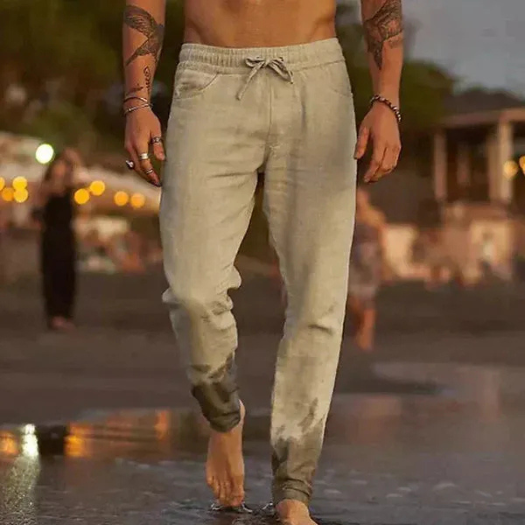 Strandhose aus Leinen