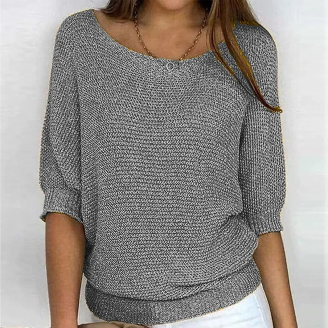 Leichter, weicher Pullover mit Puffärmeln