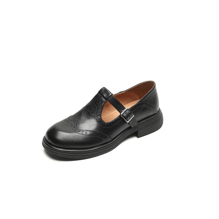 Elegante Mary-Jane-Schuhe aus Echtleder