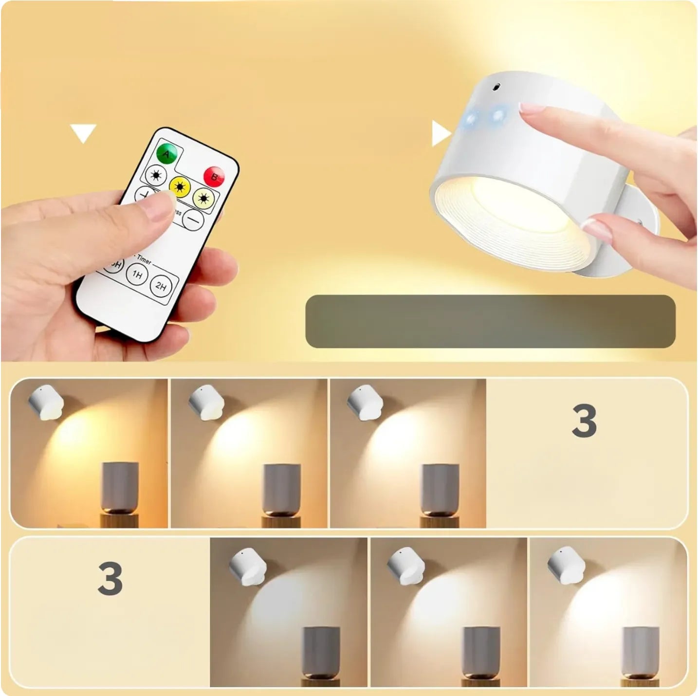 Moderne LED-Wandleuchte