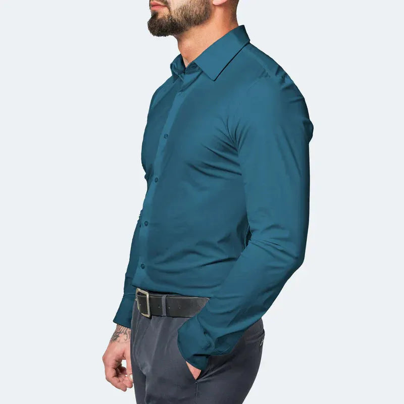 Elegantes Slim-Fit Hemd ohne Bügel