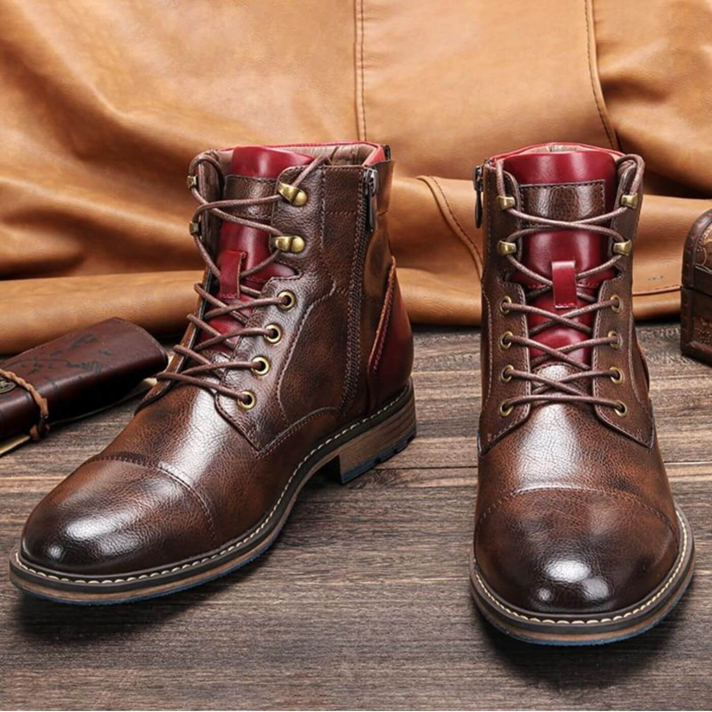 Lederstiefeletten für Männer