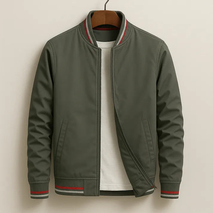 Bomberjacke mit Streifen
