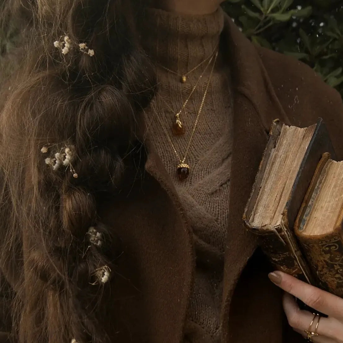 Bernstein-Herz Anhänger