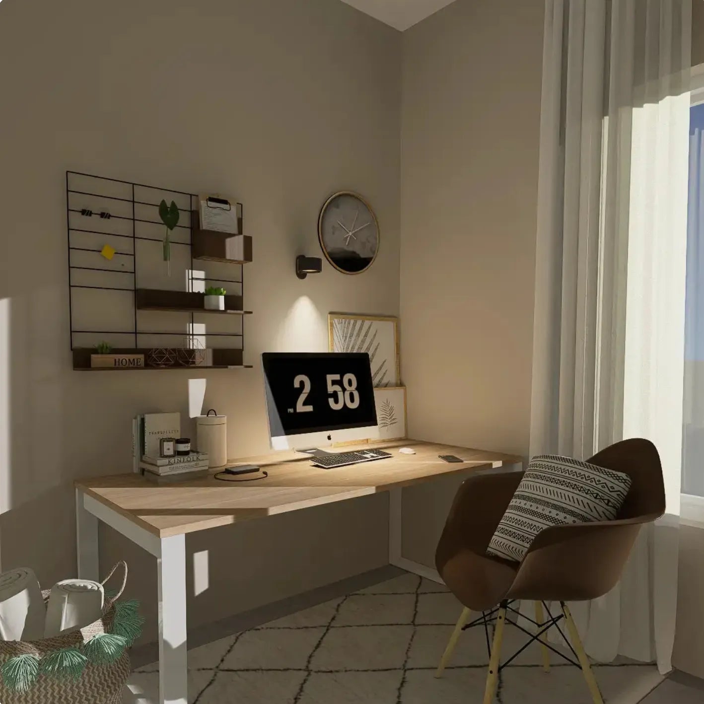 Moderne LED-Wandleuchte