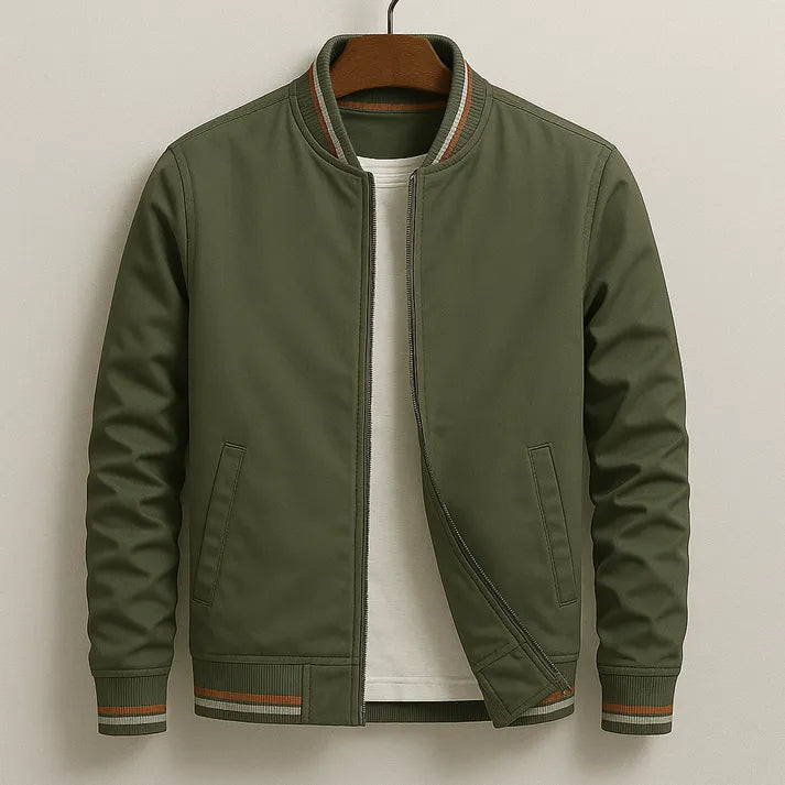 Bomberjacke mit Streifen