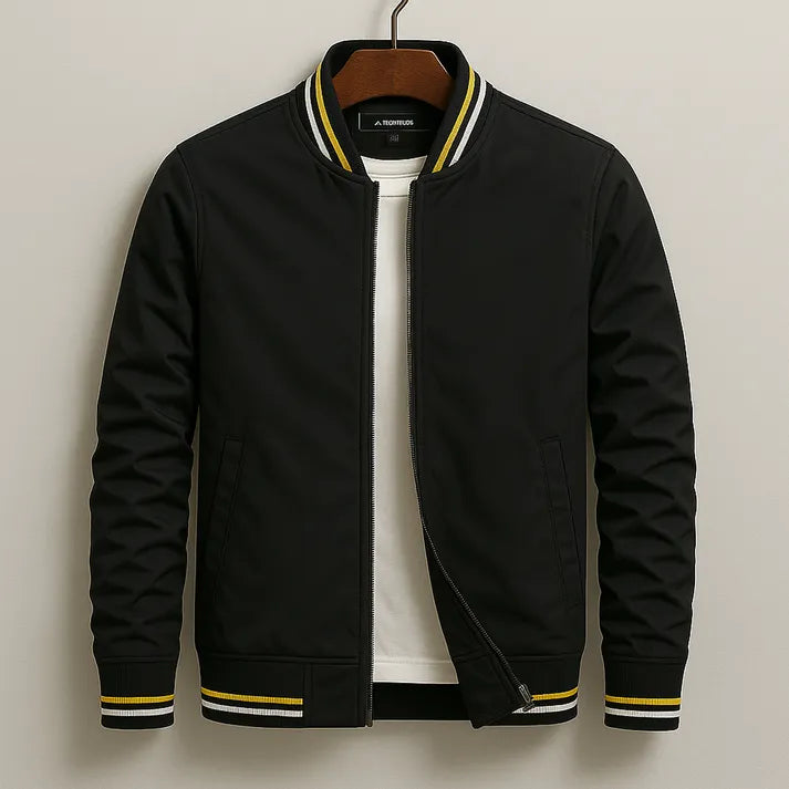 Bomberjacke mit Streifen