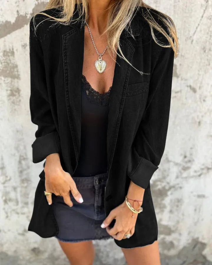 MIREIA - LÄSSIGER DENIM-BLAZER