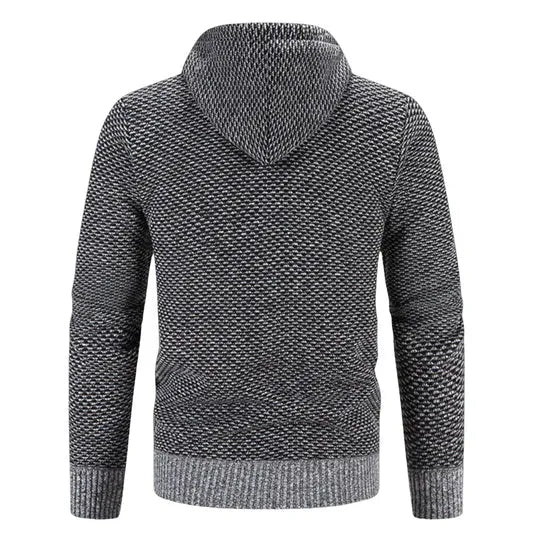 Herren Strickjacke mit Kapuze