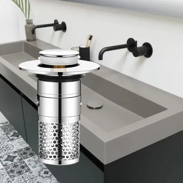 Universal-Abflussstopfen mit integriertem Filter