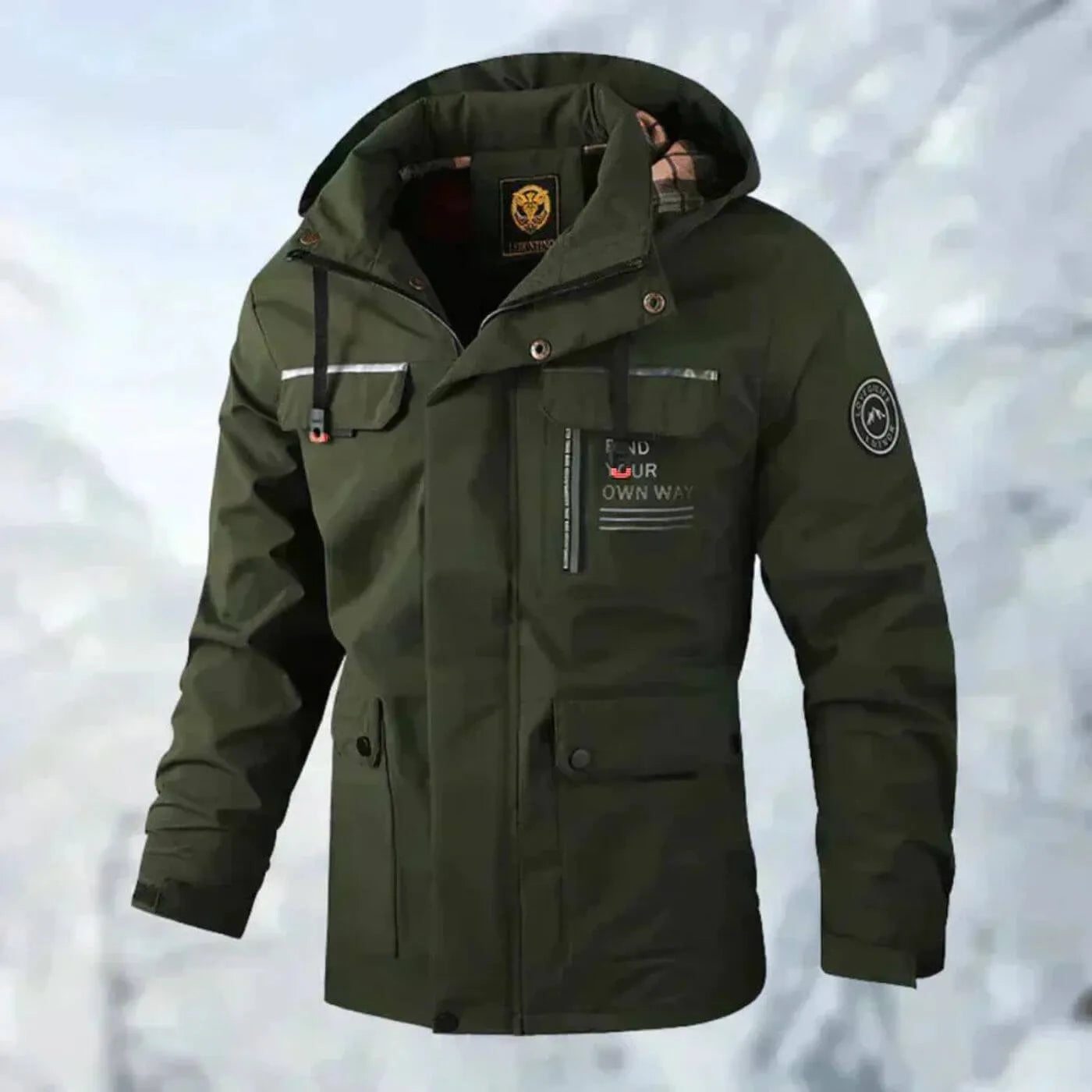 Winterjacke mit Kapuze für Herren