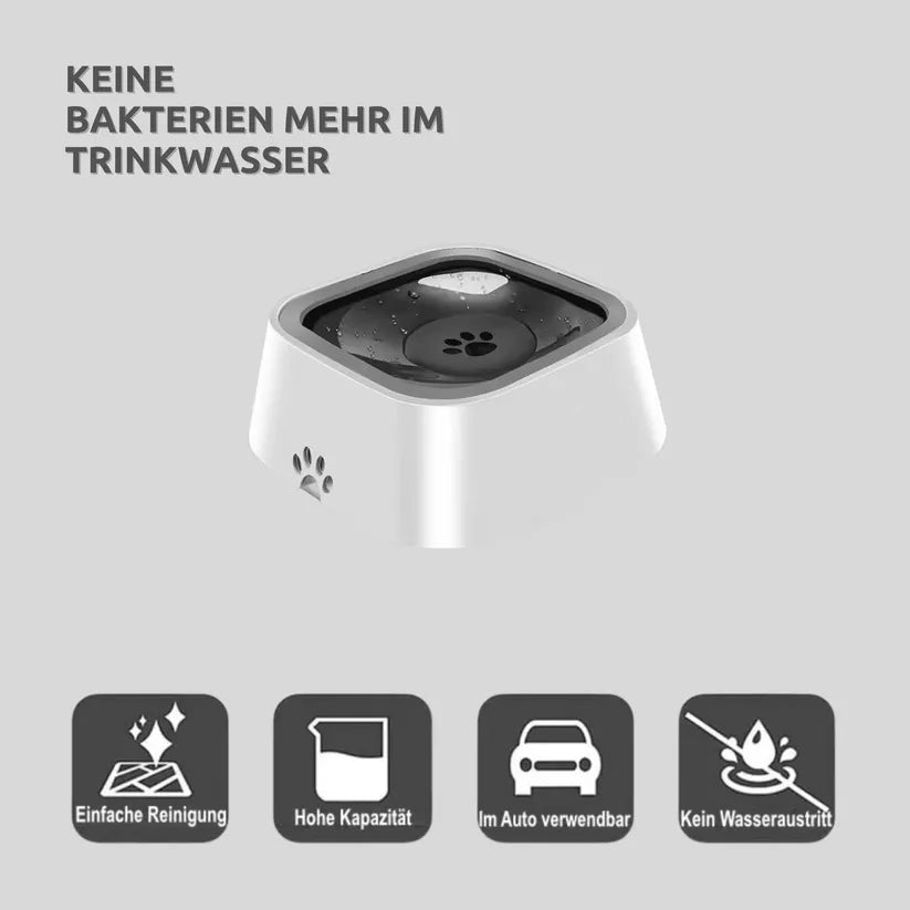 Anti-Spritz Wassernapf für Hunde