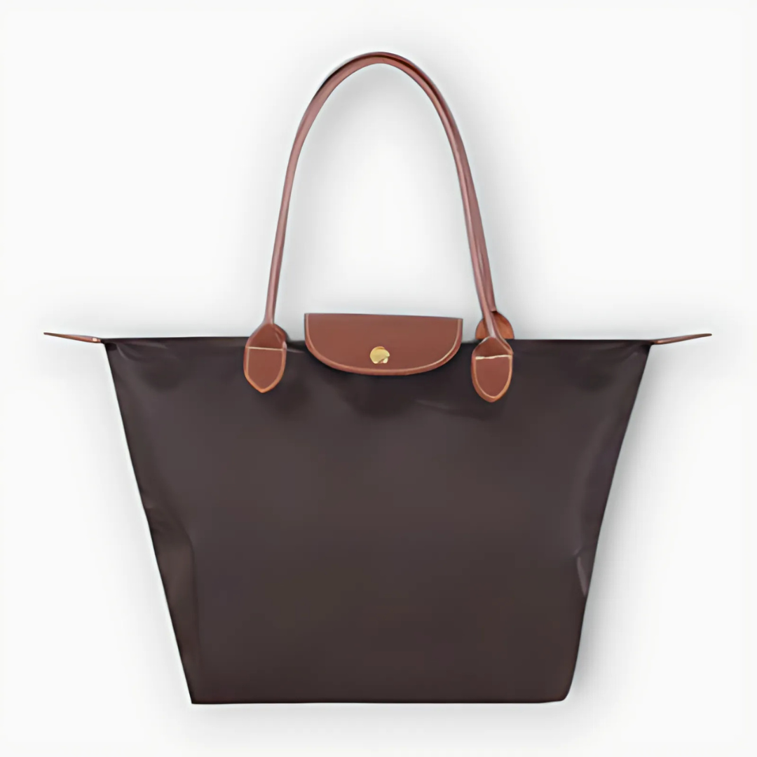 Elegante borsa di Oxford con finiture in legno di Ledergriffen