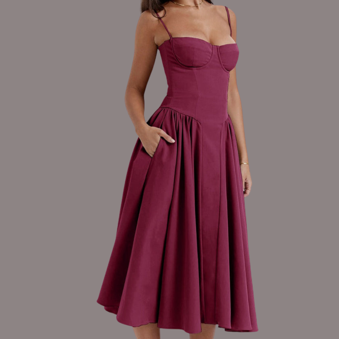 Midikleid con Korsett-Passform - Attraktive Passform