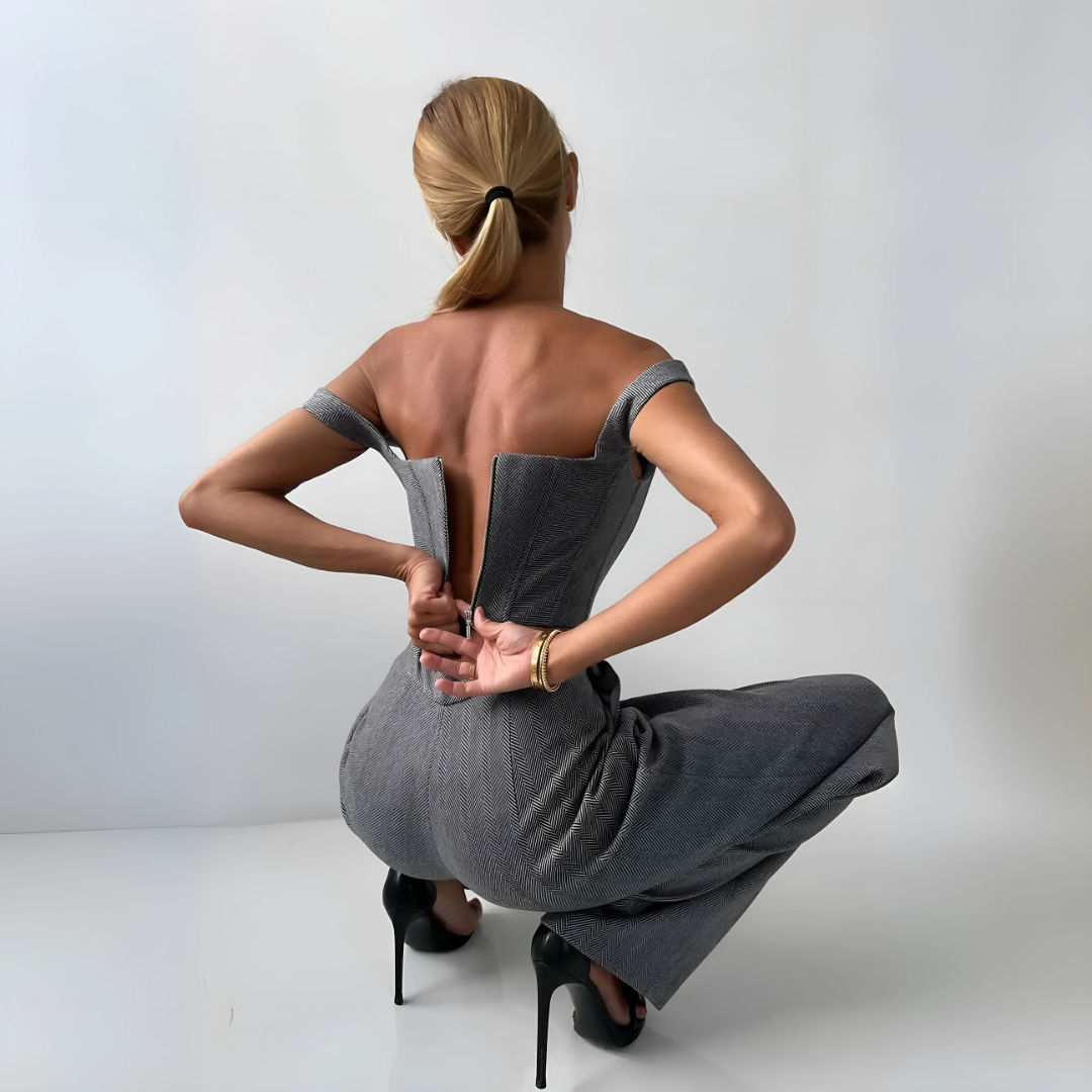 Elegante set da donna a 3 fili con blazer e tubo