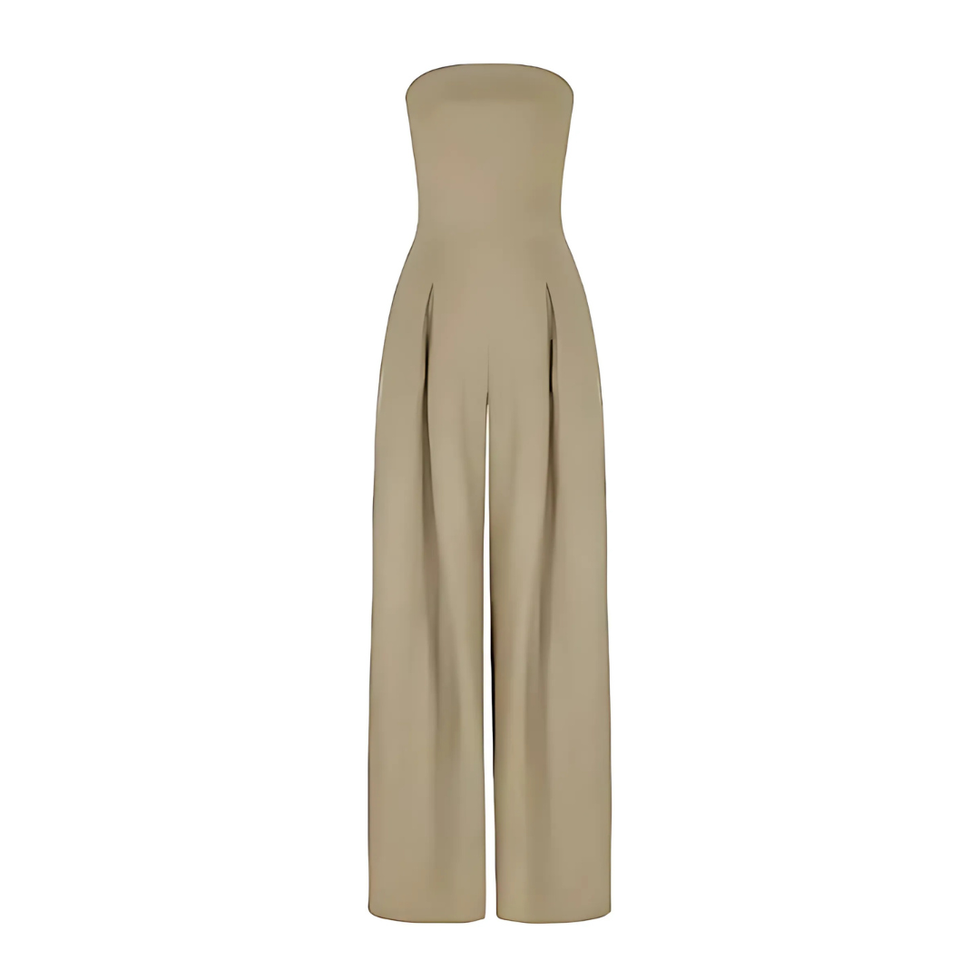 Tuta donna senza spalline - Eleganza fluida e senza maniche